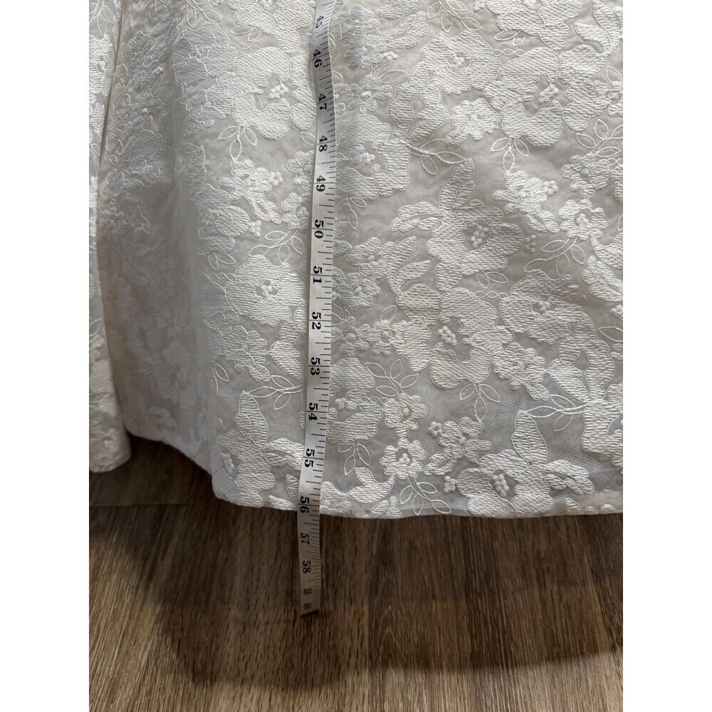 Jenny Yoo NWT Leigh Lace Strapless White Wedding Dress Size 10 BHLDN - Picture 13 of 16